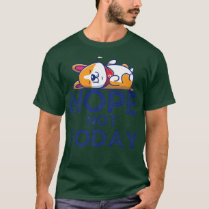 Cute Corgi Sleeping Tecknad Vector Illustration-76 T Shirt