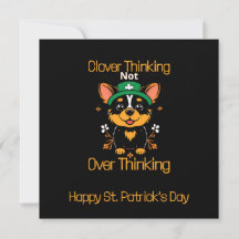 Cute Corgi St. Patrick-Day Card - platt design