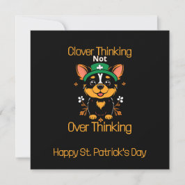 Cute Corgi St. Patrick-Day Card - platt design
