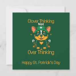Cute Corgi St. Patrick-Day Card - platt design