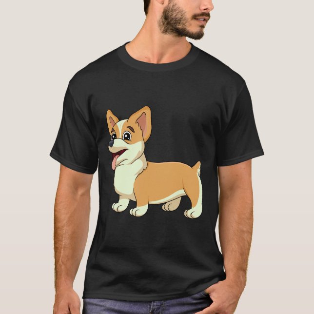 Cute Corgi      T Shirt (Framsida)