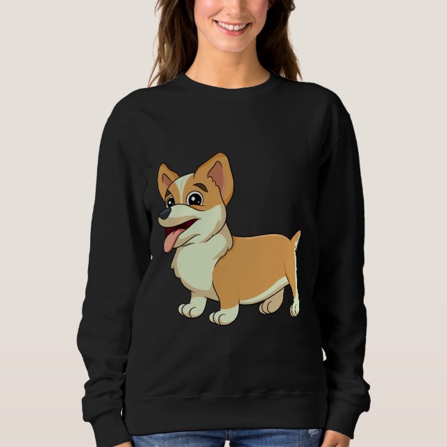 Cute Corgi T Shirt (Framsida)