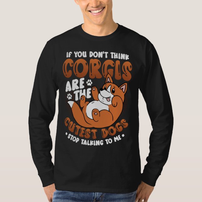 Cute Corgi T Shirt (Framsida)