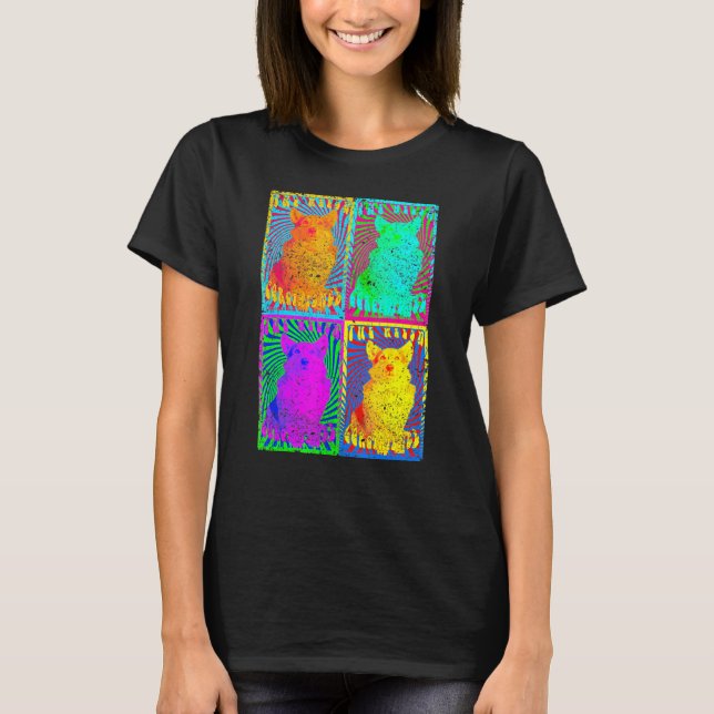 Cute Corgi Tee Psychedelic Rock N Roll Dog (Framsida)