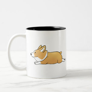 Cute Corgi Två-Tonad Mugg