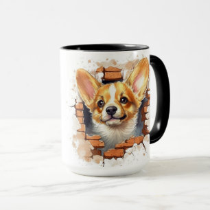 Cute Corgi valp Mugg
