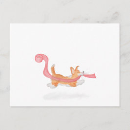 Cute corgi-valpar som stjäl toalettvykort vykort