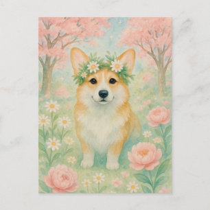 Cute Corgi Vår Welsh Corgi Queen Postcard Vykort