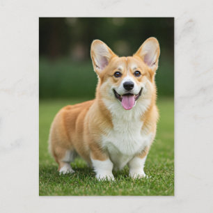 Cute Corgi Welsh Corgi Queen Postcard Vykort
