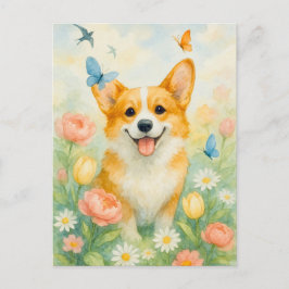 Cute Corgi Welsh Corgi Queen Postcard Vykort