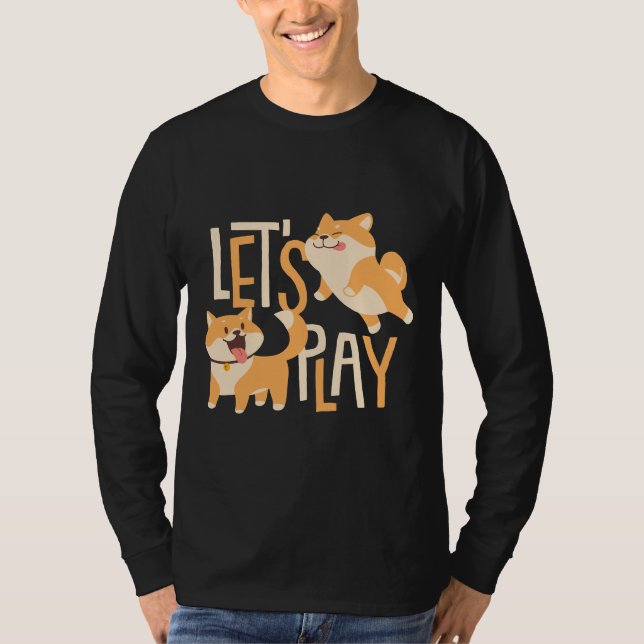 Cute Corgis - låt spela T Shirt (Framsida)