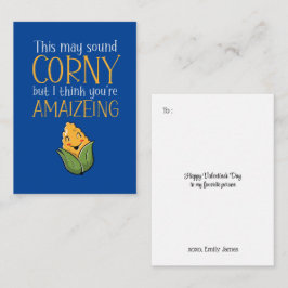 Cute Corny Fantastisk Pun Funny Kids Alla hjärtans Anteckningskort