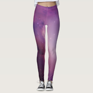 Cute Cosmic Färg Stars Galaxy Mönster Kvinnors Leggings