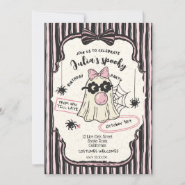 Cute Costume Halloween-Födelsedagsfest Inbjudningar