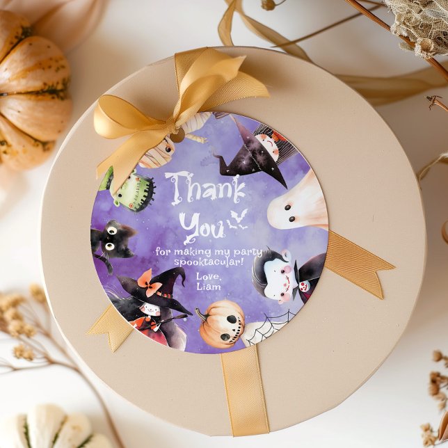 Cute Costume party Monsters Halloween tack Gåvor Etiketter (Skapare uppladdad)