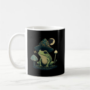 Cute Cottagecore Aesthetic Frog Mushroom Måne Witc Kaffemugg