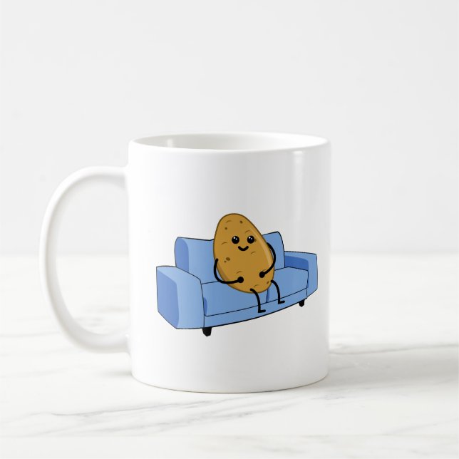 Cute Couch Potato Kaffemugg (Vänster)