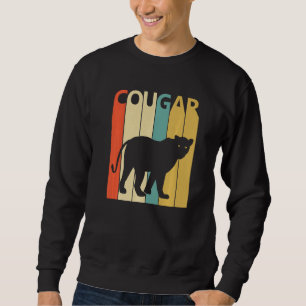 Cute Cougar Animal Lång Ärmad Tröja