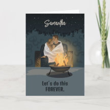 Cute Couple Anpassningsbar Valentine Card