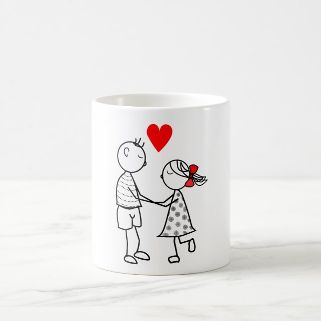 Cute Couple Coffee Mugg (Center)