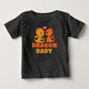 Cute Couple Dragon Baby T Shirt