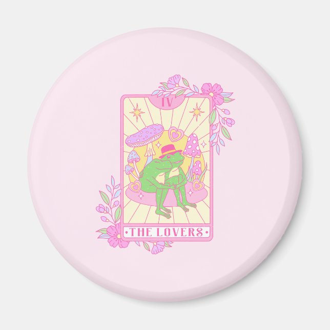 Cute Couple Frog - Älskare Magnet (Framsidan)