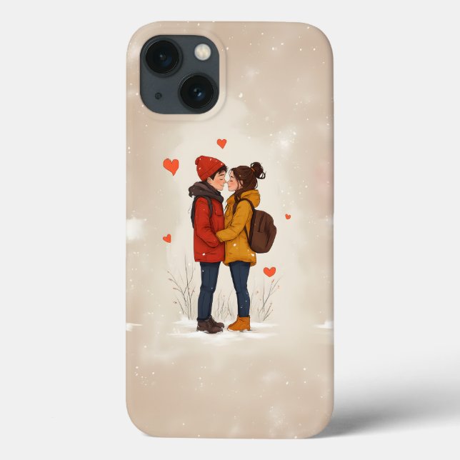 Cute Couple iphone case (Baksida)