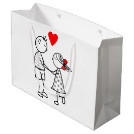 Cute Couple Kärlek Gift Bag - Anpassade