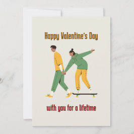 Cute Couple Valentine Day Julkort