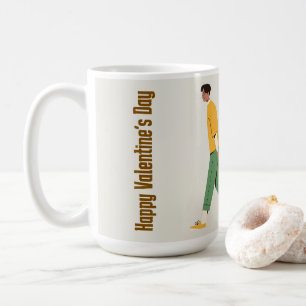 Cute Couple Valentine Day Kaffemugg