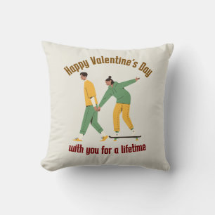 Cute Couple Valentine Day Kudde