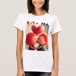 Cute Couple Valentine (Kyss Me) T Shirt