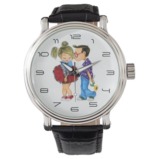Cute Couple Watch Armbandsur (Framsida)