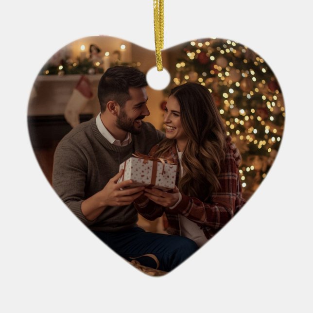 Cute Couples First Christmas Ornament | Custom (Framsidan)