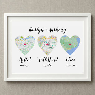 Cute Couples Speciella Data Bröllop Poster