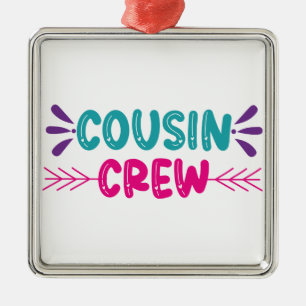 Cute Cousin Crew Julgransprydnad Metall
