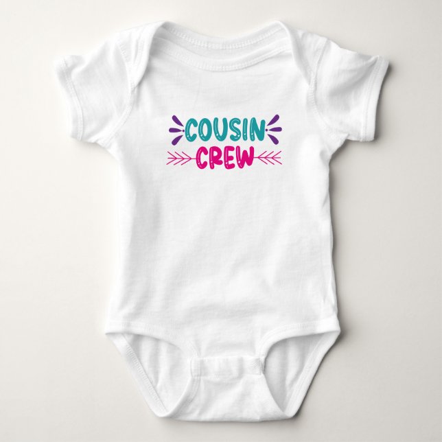 Cute Cousin Crew T Shirt (Framsida)