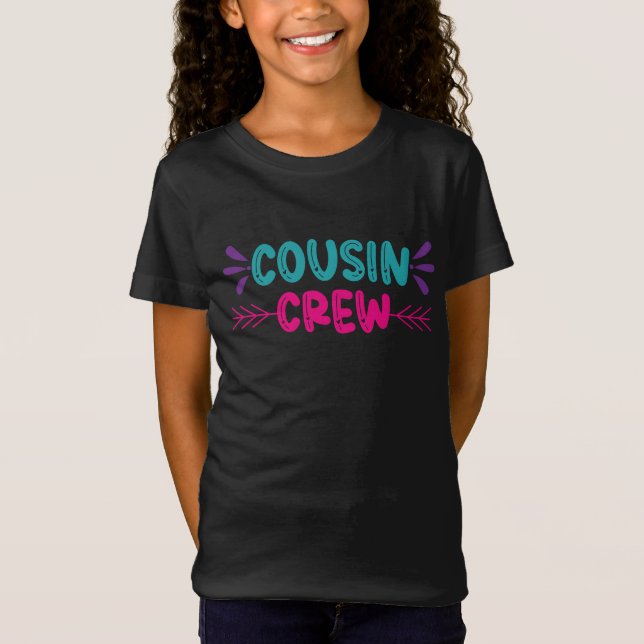 Cute Cousin Crew T Shirt (Framsida)