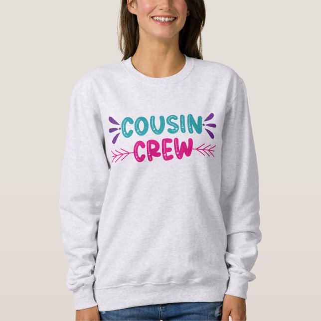 Cute Cousin Crew T Shirt (Framsida)