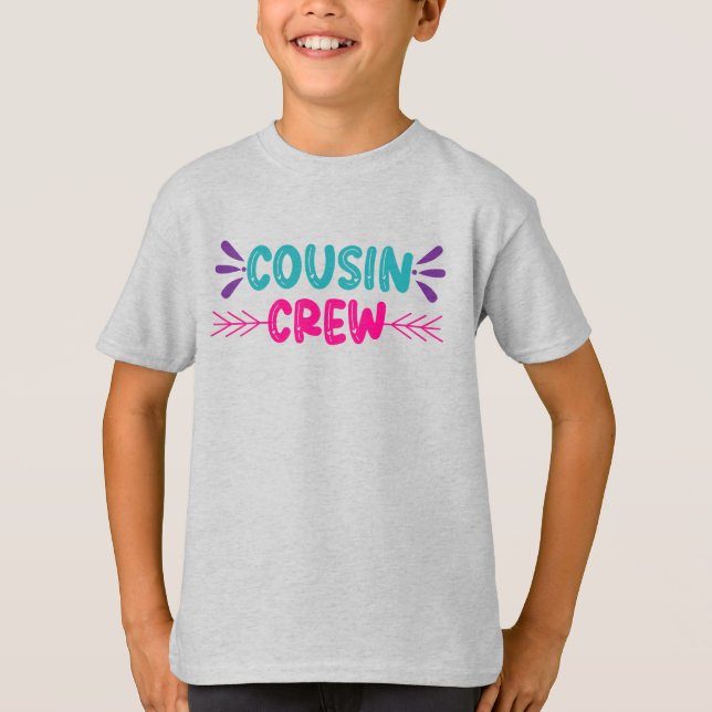 Cute Cousin Crew T Shirt (Framsida)