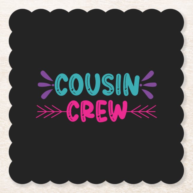 Cute Cousin Crew Underlägg Papper (Framsida)
