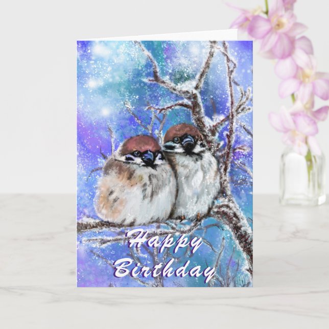 Cute Coute Birthday Card Kort (Orkide)