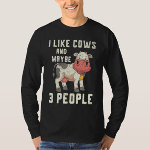 Cute Cow Älskare Farmer Farm Animal Funny Co T Shirt