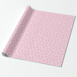 Cute Cow Animal Print Mönster Aesthetic Rosa Presentpapper