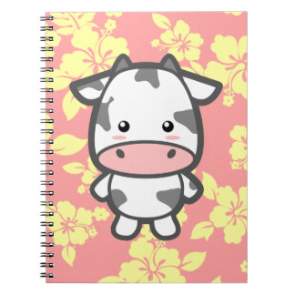 Cute Cow Anteckningsbok Med Spiral