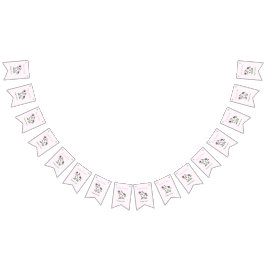 Cute Cow Birthday Bunting Flaggor