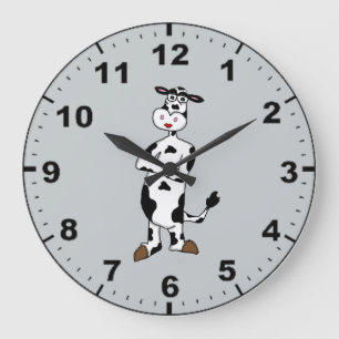 Cute cow design wall clocks stor klocka