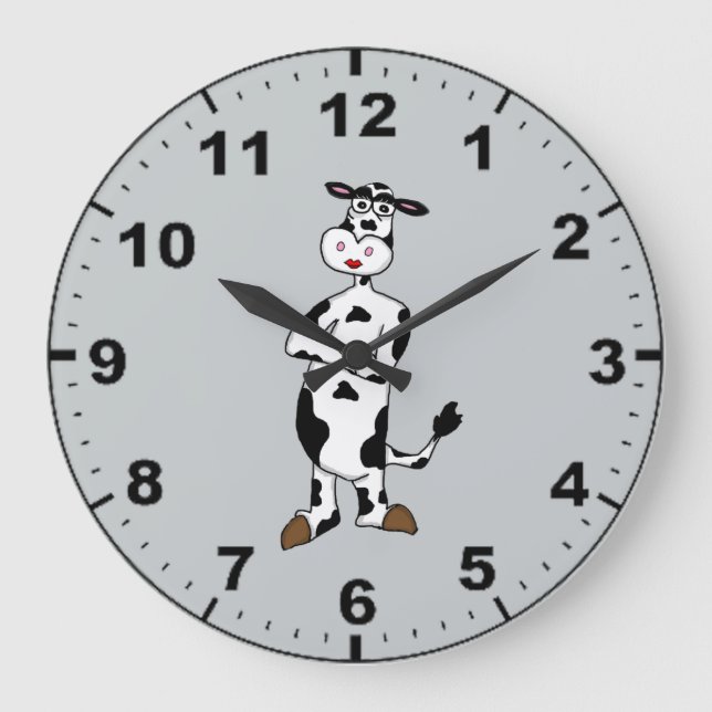 Cute cow design wall clocks stor klocka (Framsida)