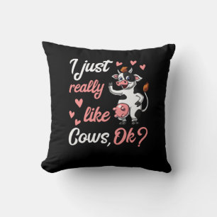Cute Cow Funny Farm Ranch Animal Kudde