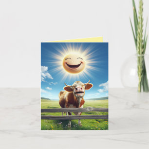 Cute Cow Illustration Moochas Gracias Tack Kort